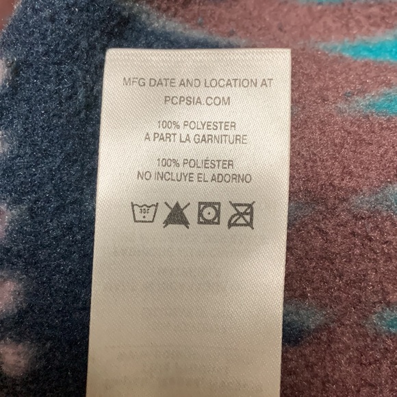 RARE EXC Patagonia Laughing Waters Elwha Blue Synchilla Snap T Fleece Women’s M - Picture 11 of 17